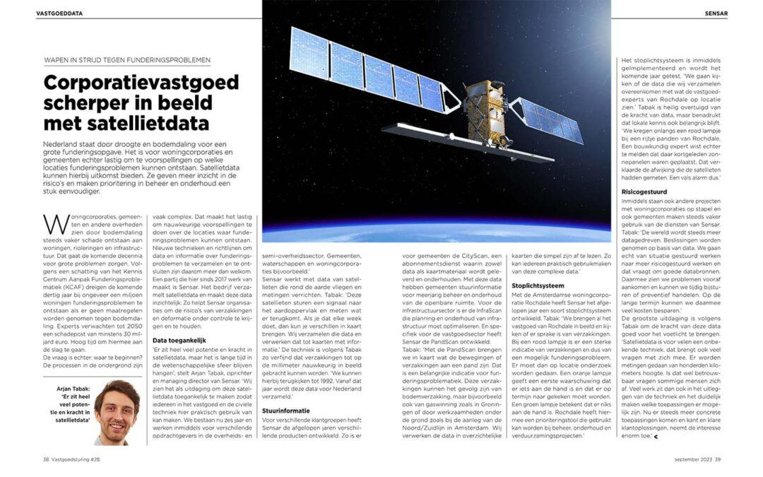 VASTGOEDSTURING MET SATELLIET DATA